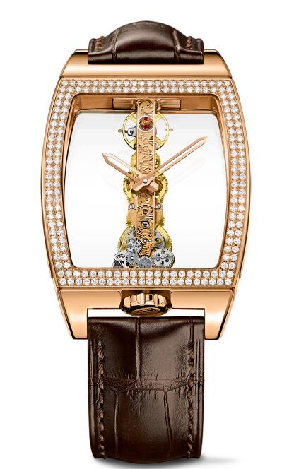 Buy Corum replica B113/01045 - 113.161.85/0002 0000 GOLDEN BRIDGE CLASSIC ROSE GOLD DIAMONDS watches